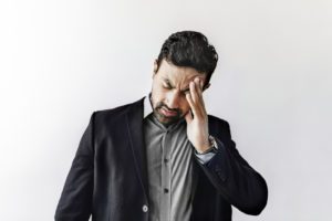 Business Man Stressed About Critical Illness 